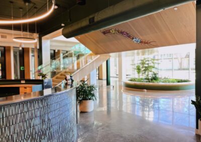 The Ledger reception and lobby area