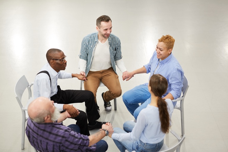 Group therapy session at ZipHealthy Bentonville